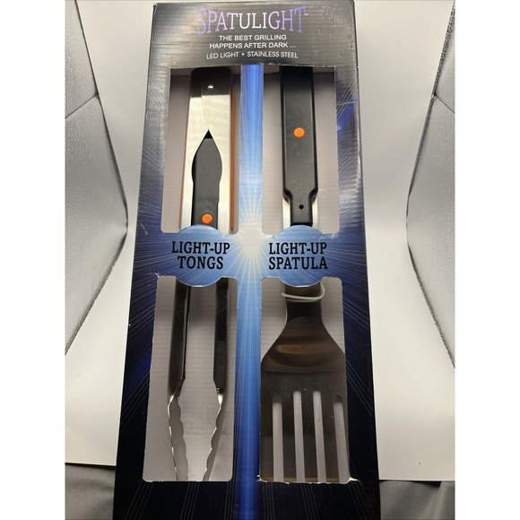 Other - Premium Grade Stainless Steel Grill Spatula/Tongs Kit with LED‎ Light